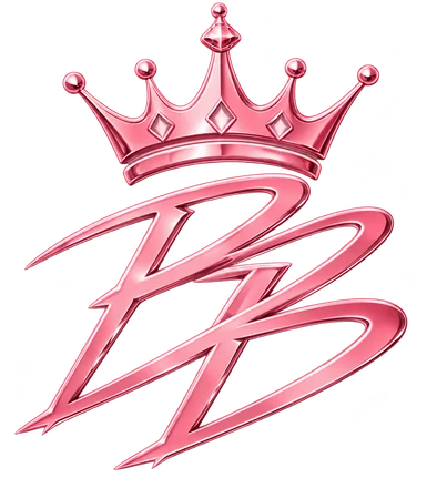 Référence du monogramme BB rose surmonté d’une couronne